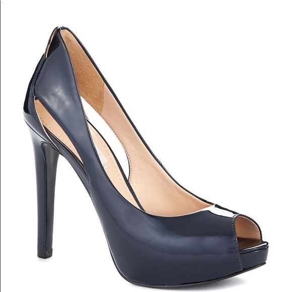 Guess Shoes - GUESS Harrah Platform Pumps Dark Blue